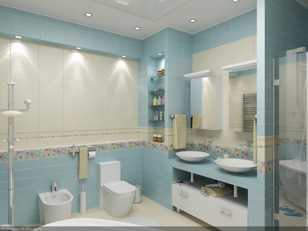 Grand éclairage de salle de bain