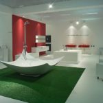 Grande salle de bain avec douche d'origine