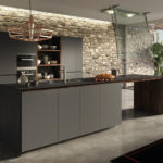 Pierre décorative de haute technologie dans la cuisine