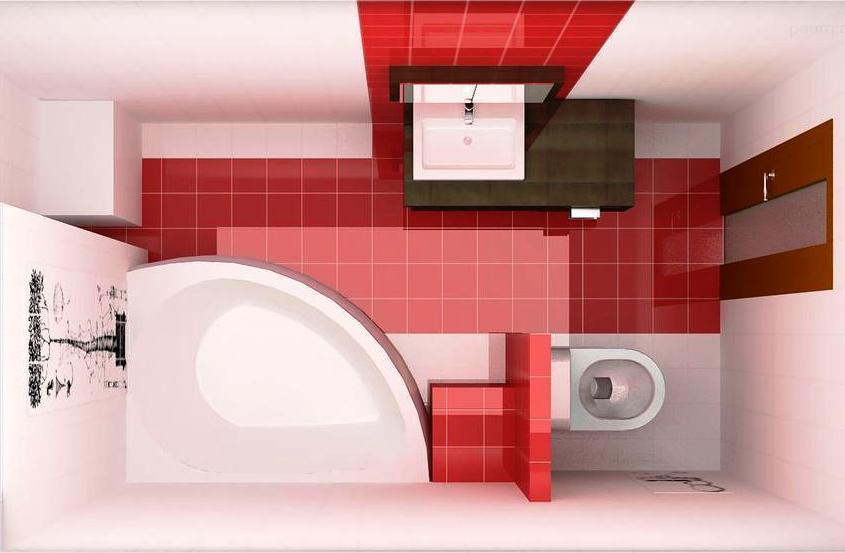 Conception de salle de bain 6 m² projet 3d