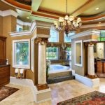 Conception d'une salle de bain dans une maison privée dans un style classique