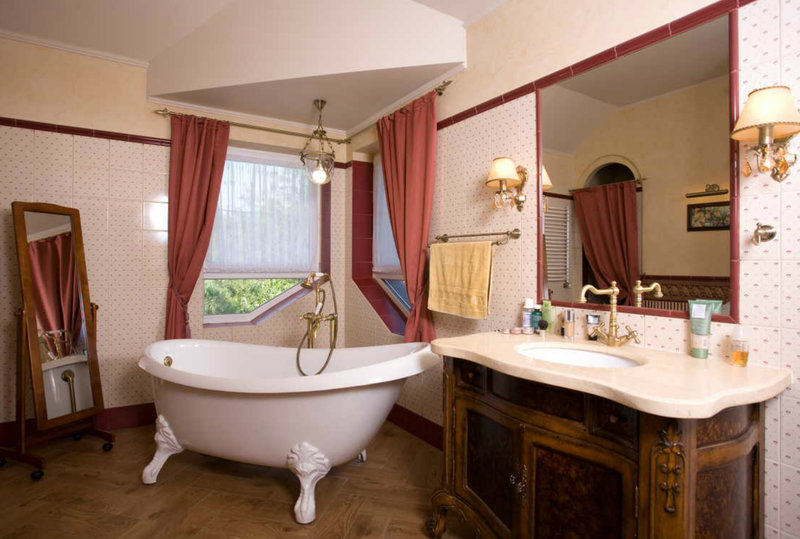 Conception de salle de bain vintage