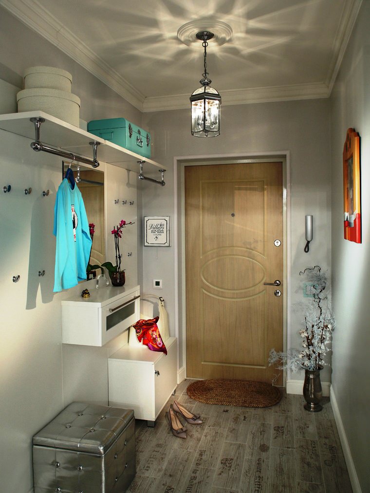 pouf dans le couloir