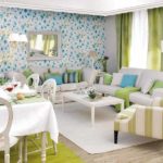 aménagement du séjour cuisine 18 m2 dans l'appartement