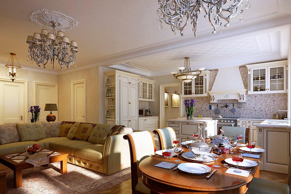 beau salon de cuisine design