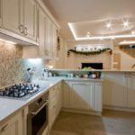 cuisine séjour 18 m2 néoclassique