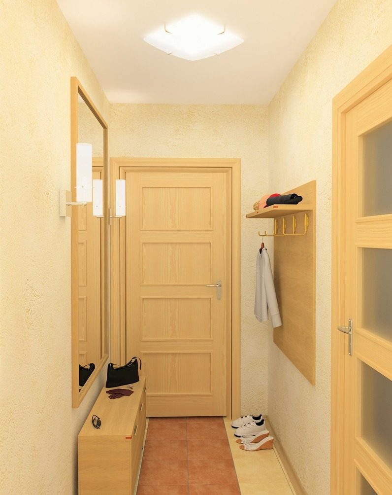 miroir de couloir étroit