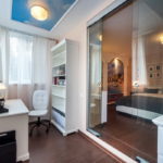 chambre avec balcon design intérieur