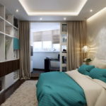 chambre avec balcon design intérieur