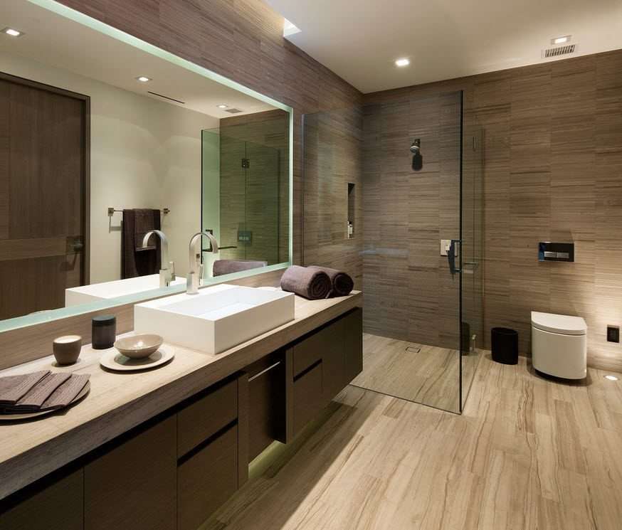 salle de bain avec douche photo design