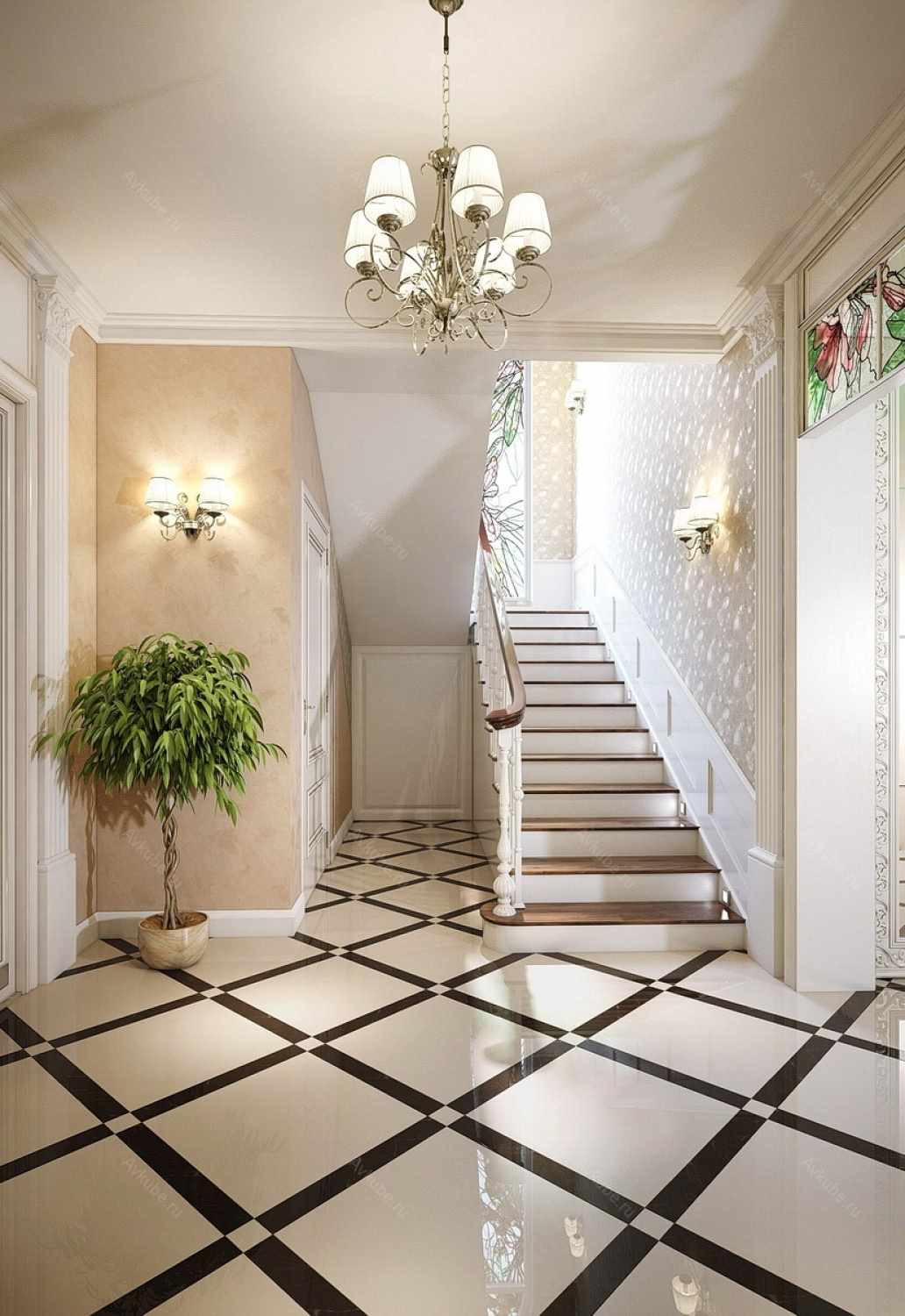 version de l'intérieur lumineux du couloir