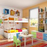 idée d'un design léger d'une chambre d'enfant photo