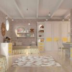 version de la conception lumineuse de l'image de la chambre des enfants