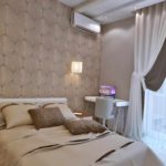 option d'un beau décor d'une image de chambre étroite