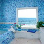 option lumineuse de conception de salle de bain