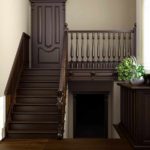 exemple d'un décor inhabituel du couloir dans une maison privée photo