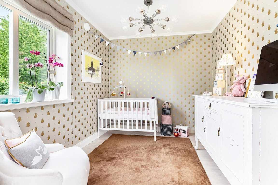 un exemple d'un intérieur lumineux d'une chambre d'enfant