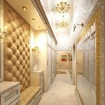 l'idée d'un beau décor du couloir dans une photo de maison privée