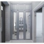 idée d'un couloir intérieur lumineux dans une maison privée photo