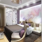 version du décor inhabituel d'une image de chambre étroite