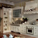 Cuisine blanc neige avec finition vintage