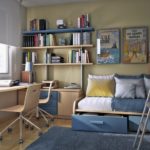 Étagères ouvertes pour livres et magazines