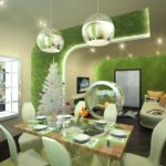 Conception de cuisine éco-style de 13 mètres carrés