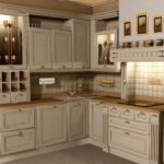 Ensemble de cuisine d'angle classique