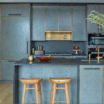 Système de stockage fermé dans une cuisine moderne