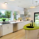 Îlot de cuisine ovale