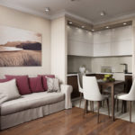 Canapé à l'intérieur de la cuisine