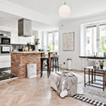 Comptoir de bar en brique rouge