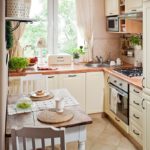 Cuisine d'angle rustique