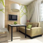 Chaises à la mode à l'intérieur de la cuisine