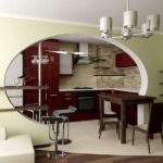 L'intérieur d'origine de la cuisine-salle à manger moderne