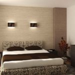 Papier peint en bambou dans la chambre de style oriental