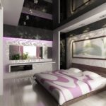 Papier peint intissé dans la chambre de style art déco