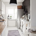 Cuisine étroite de style scandinave