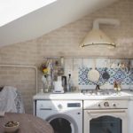 Machine à laver cuisine grenier