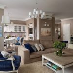 Plafond blanc lisse dans une cuisine de style provençal