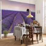 Champ de lavande pour un décor de cuisine de style provençal