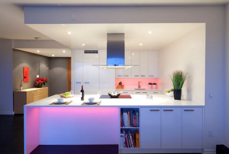 Organisation de l'éclairage dans le style moderne