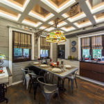 Interior dapur di sebuah rumah negara