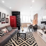 Projek dapur gaya perindustrian untuk sebuah rumah negara