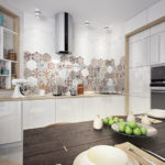 Apron mozek di dapur moden