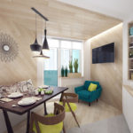 Penggunaan kayu di pedalaman dapur