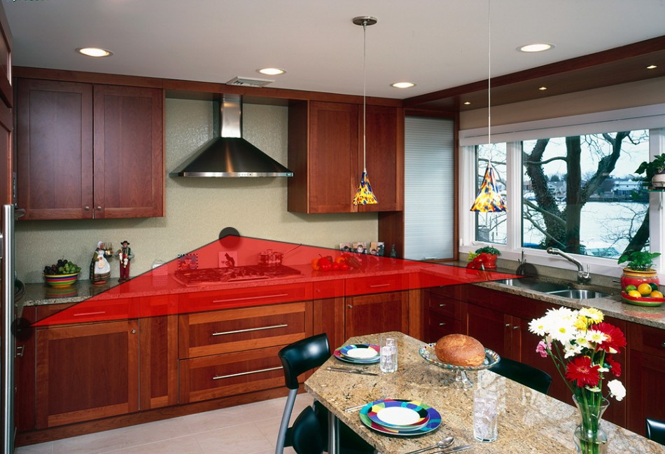 Sudut kerja segi tiga di dapur