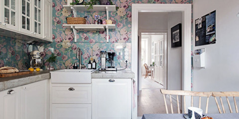 Extérieur en motifs floraux