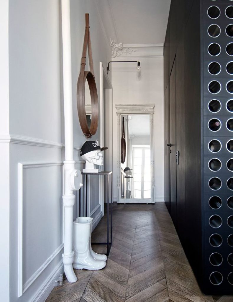 Intérieur de couloir de style scandinave