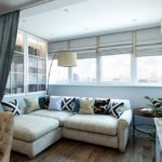 Sudut sofa di ruang tamu dapur